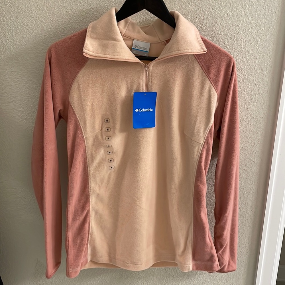 NWT Columbia Fleece 1/4 zip size M